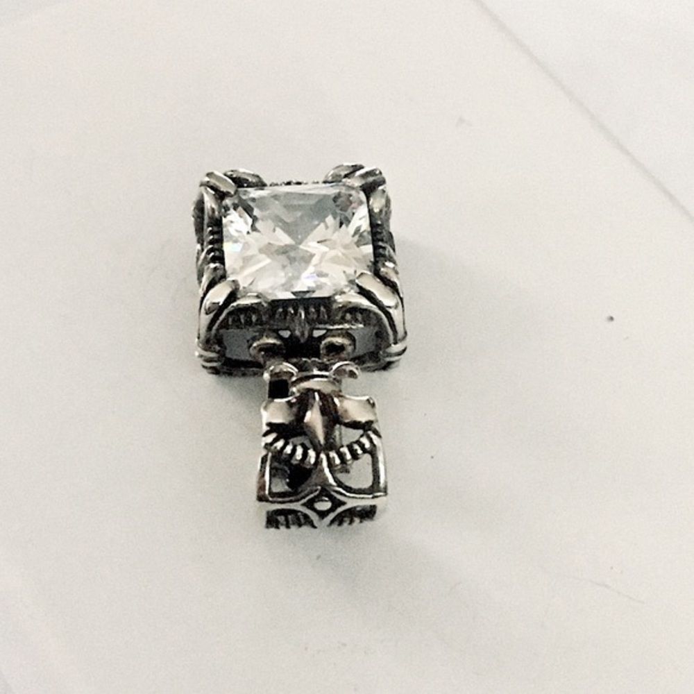 SILPADA Sterling Silver CZ Uptown Pendant S0979 - Picture 6 of 12